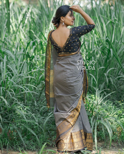 Woven Kanjivaram , Banarasi Jacquard Saree