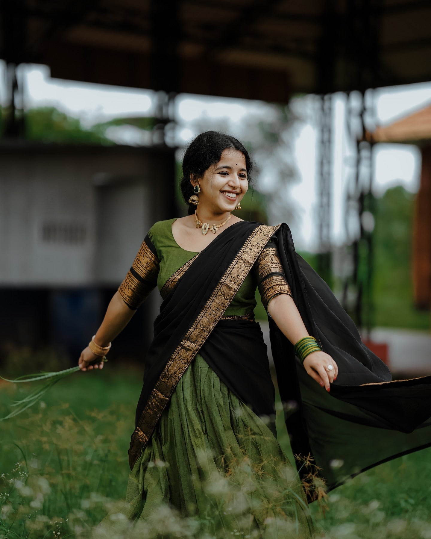 Kanjiveram Silk Zari Lehenga With Blouse Along With Banarsi Silk