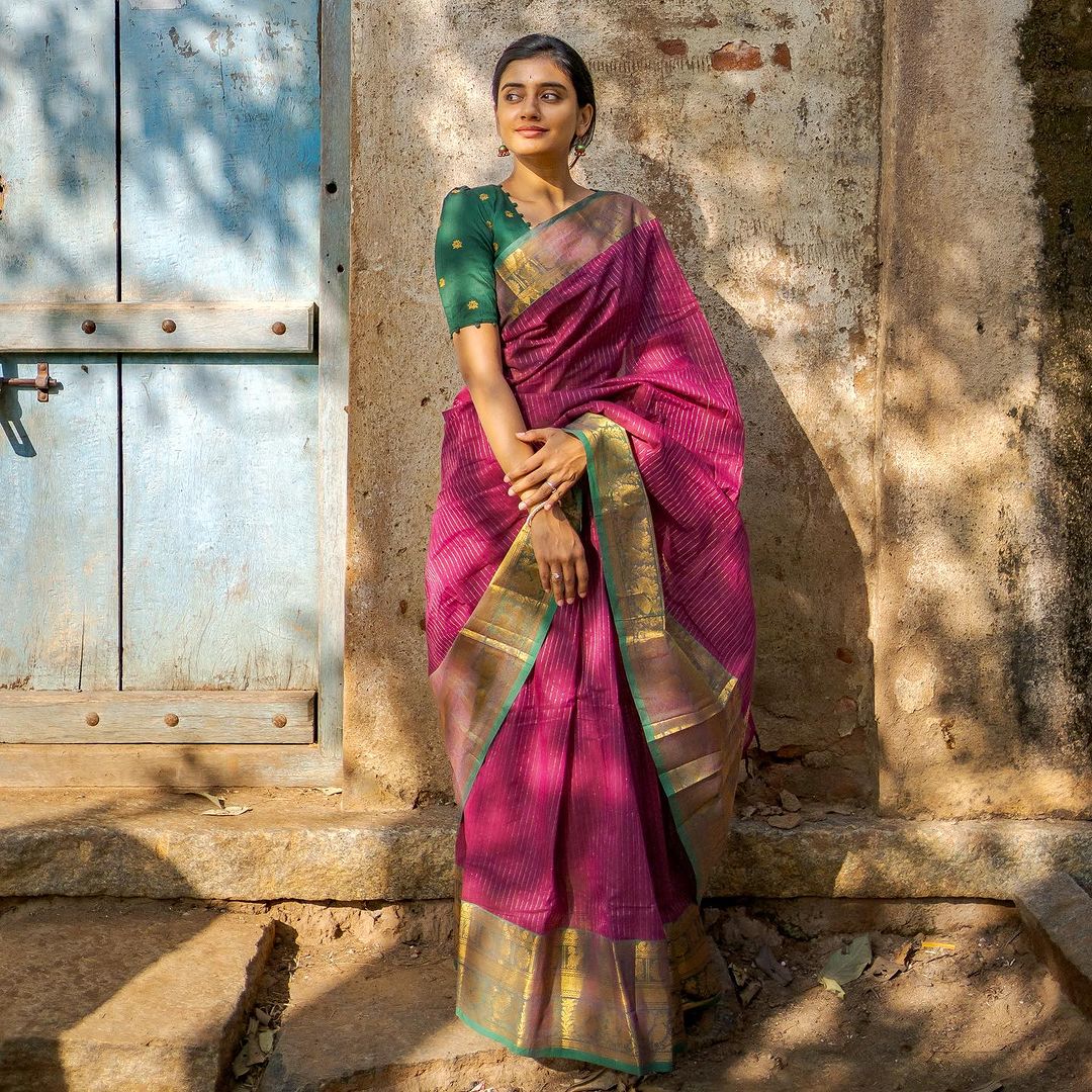 Woven Kanjivaram , Banarasi Jacquard Saree