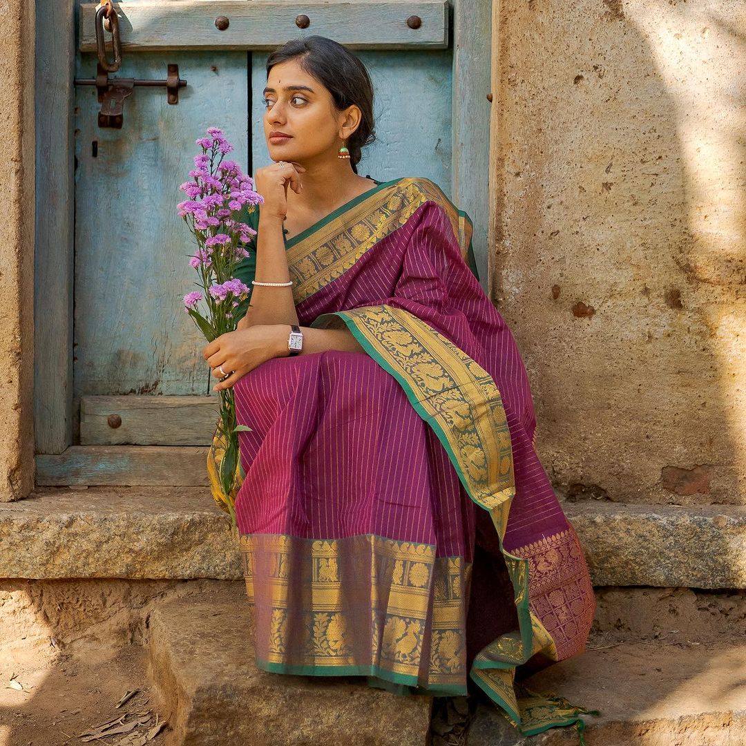 Woven Kanjivaram , Banarasi Jacquard Saree