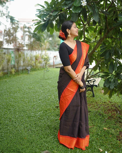 Woven Kanjivaram , Banarasi Jacquard Saree