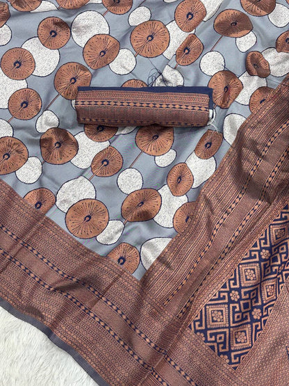 Woven Kanjivaram , Banarasi Jacquard Saree