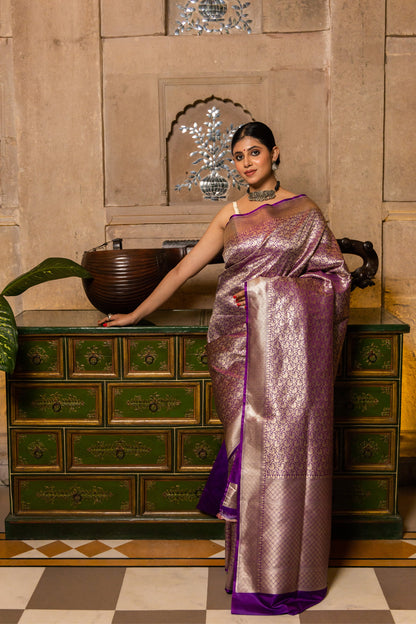 Woven Kanjivaram , Banarasi Jacquard Saree