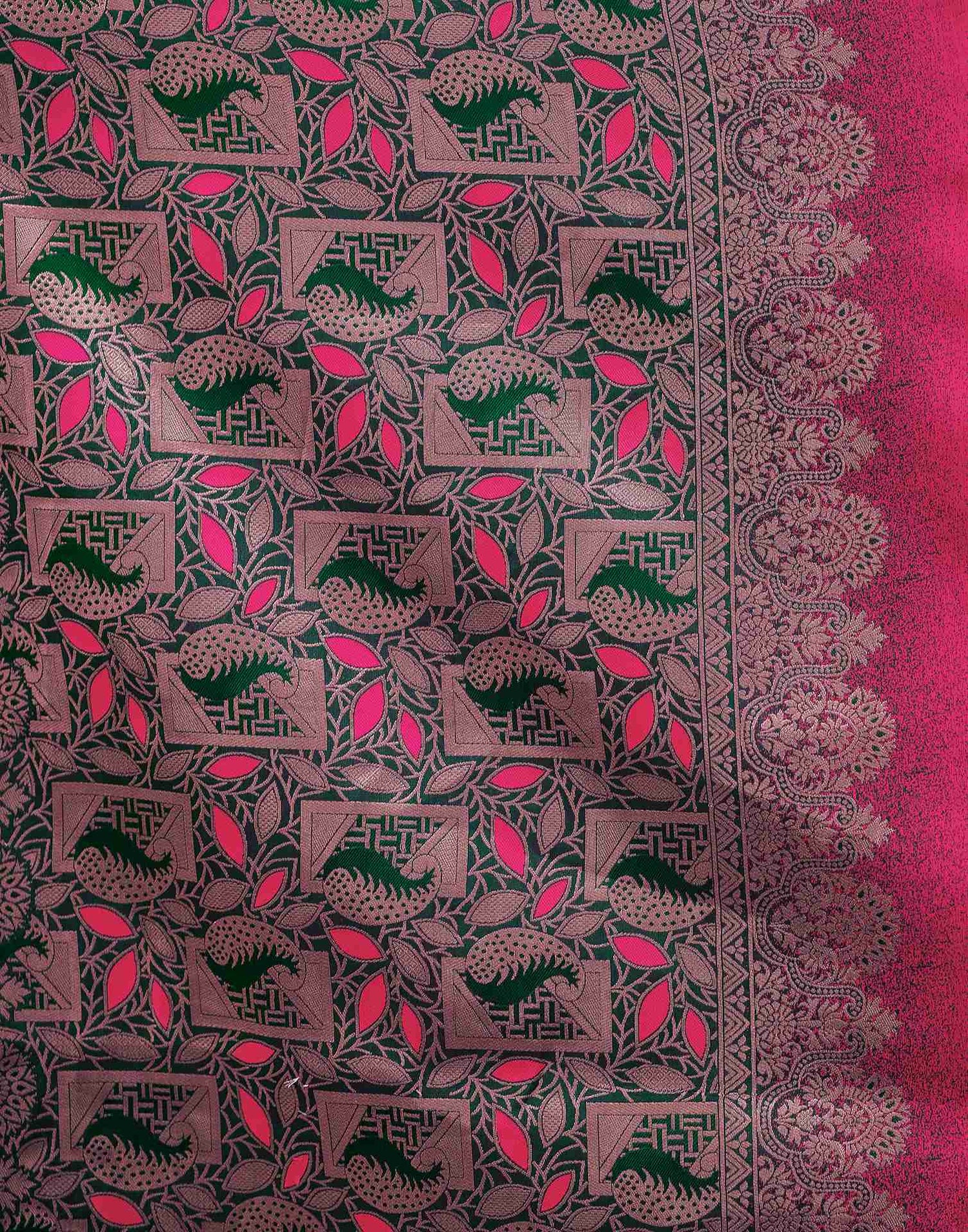 Woven Kanjivaram , Banarasi Jacquard Saree