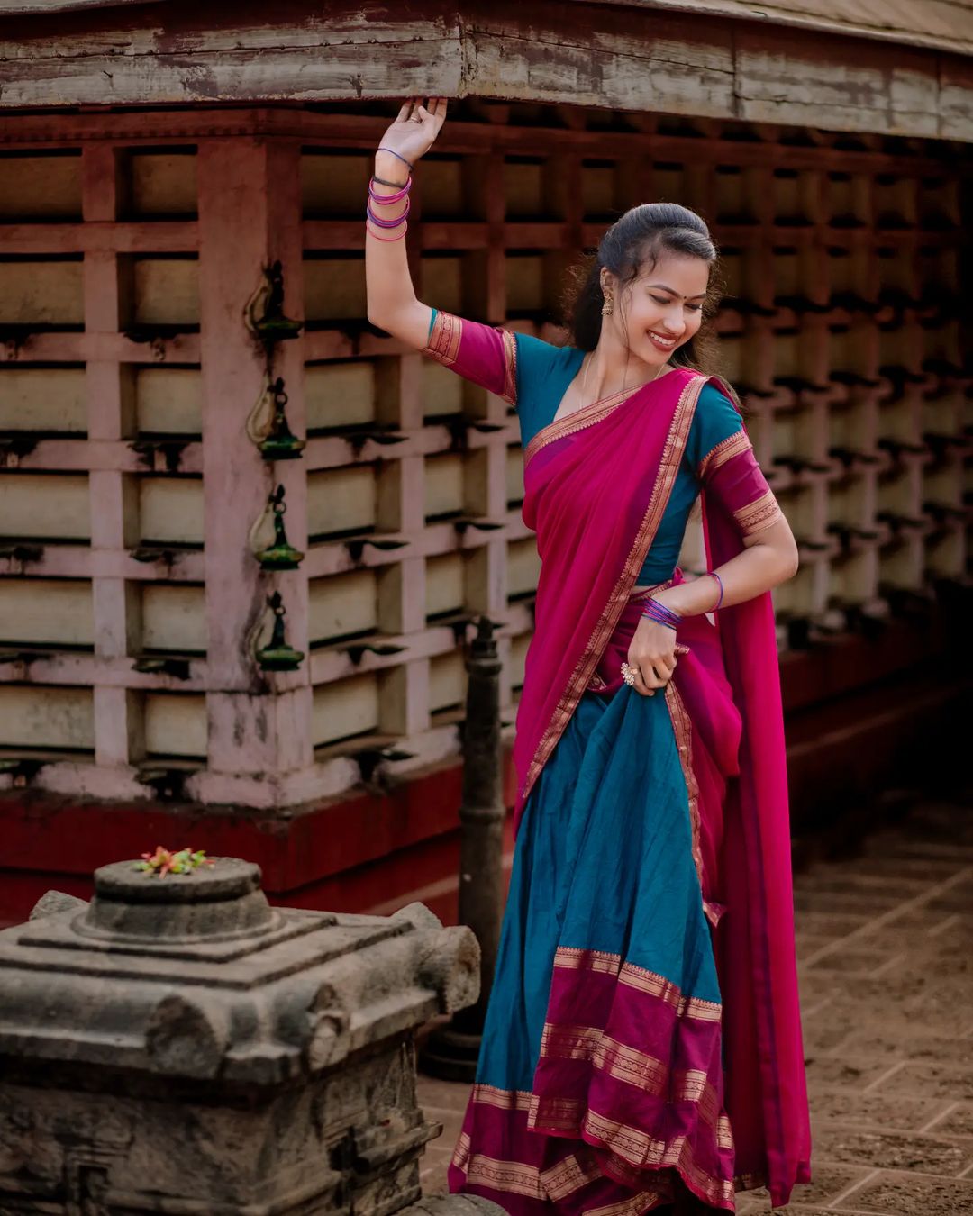 Kanjiveram Silk Zari Lehenga With Blouse Along With Banarsi Silk