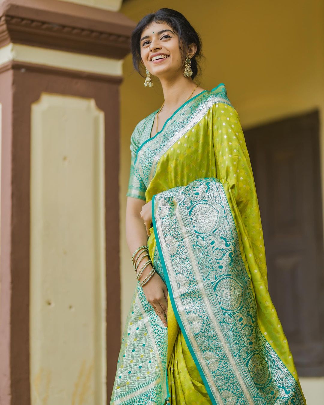 Woven Kanjivaram , Banarasi Jacquard Saree