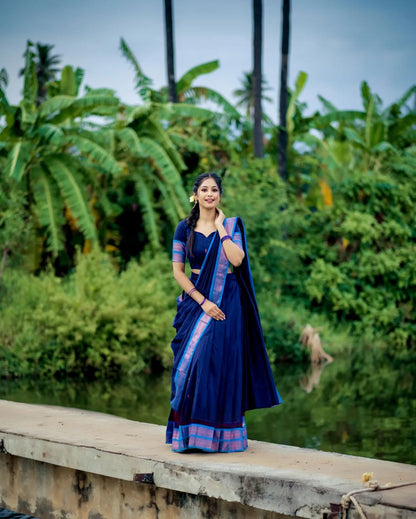 Kanjiveram Silk Zari Lehenga With Blouse Along With Banarsi Silk