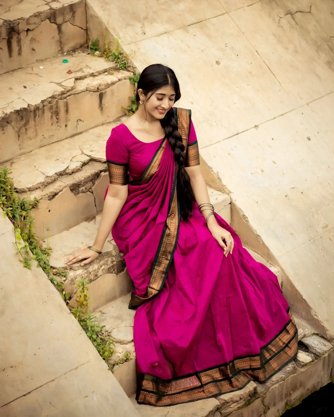 Kanjiveram Silk Zari Lehenga With Blouse Along With Banarsi Silk