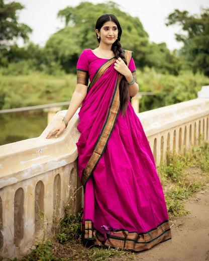 Kanjiveram Silk Zari Lehenga With Blouse Along With Banarsi Silk