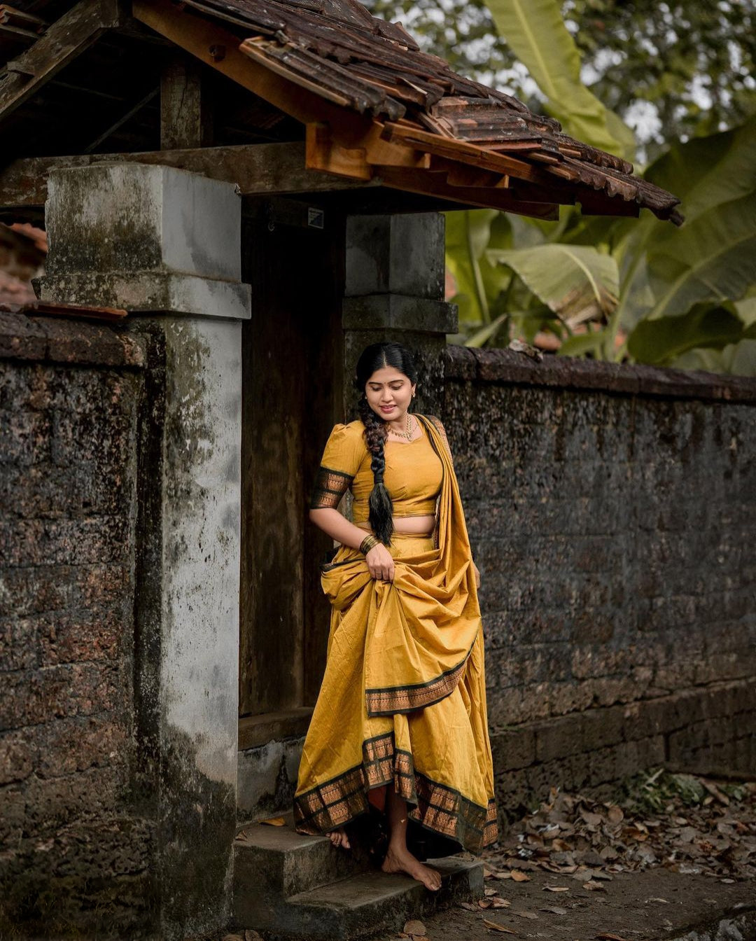 Kanjiveram Silk Zari Lehenga With Blouse Along With Banarsi Silk