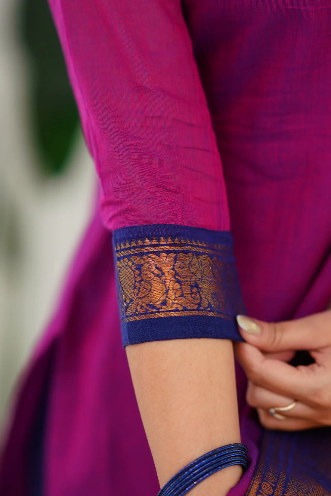 Sareetra Cotton Salwar - Pinkish Magenta