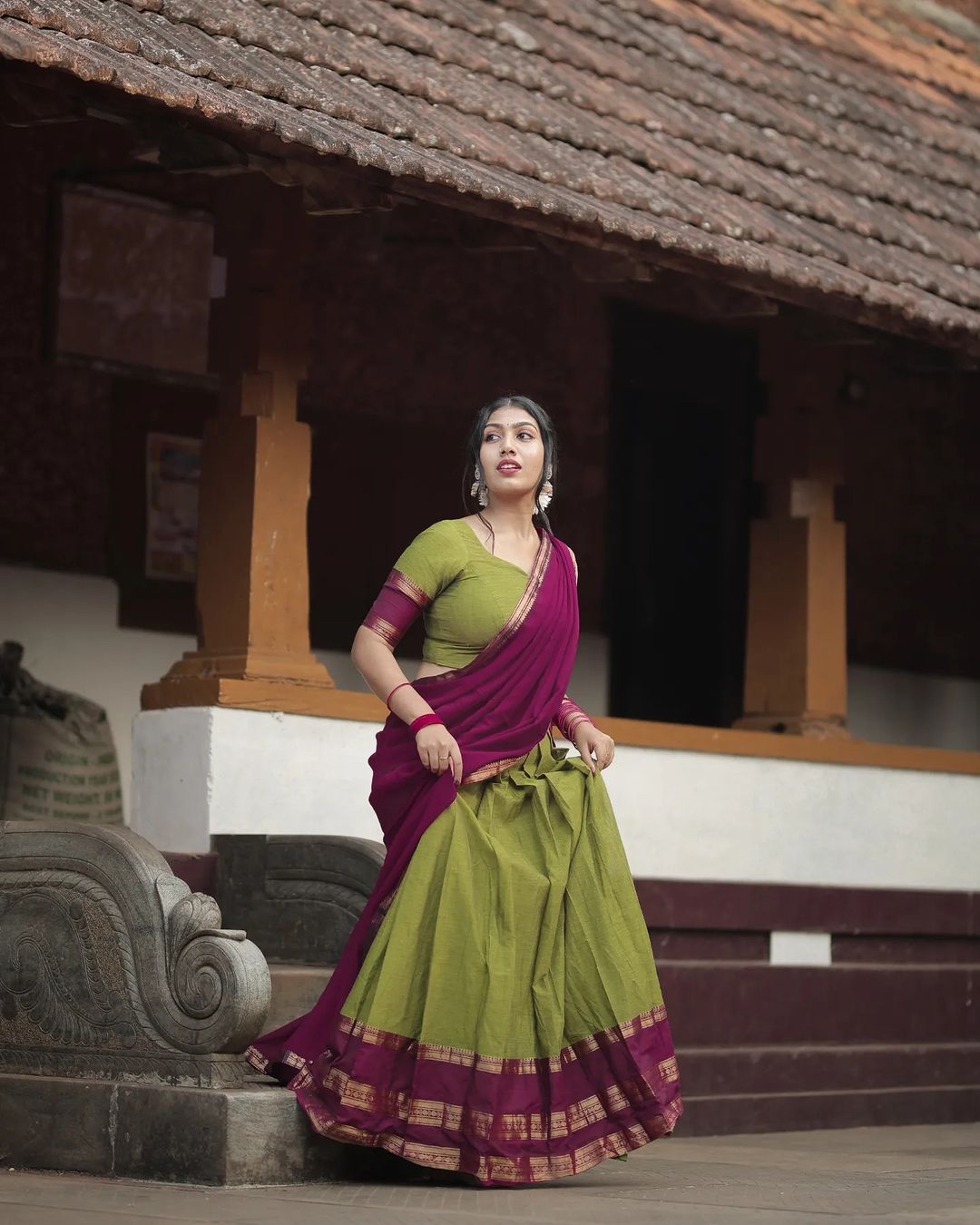 Kanjiveram Silk Zari Lehenga With Blouse Along With Banarsi Silk