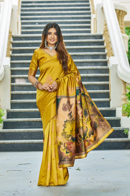 Woven Kanjivaram , Banarasi Jacquard Saree