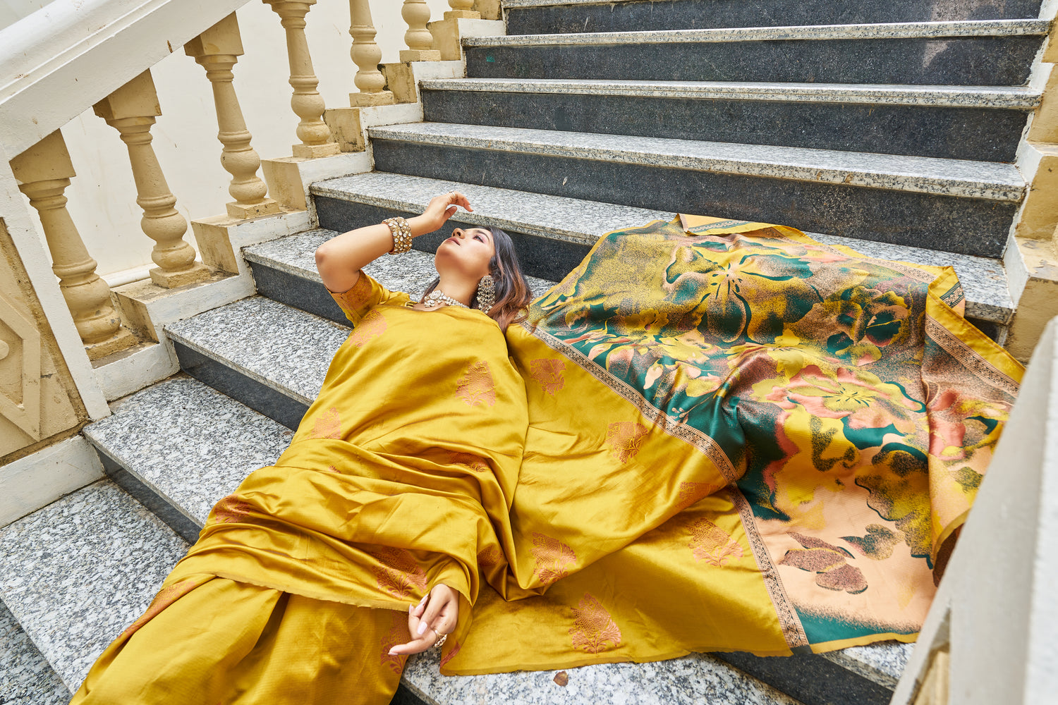 Woven Kanjivaram , Banarasi Jacquard Saree