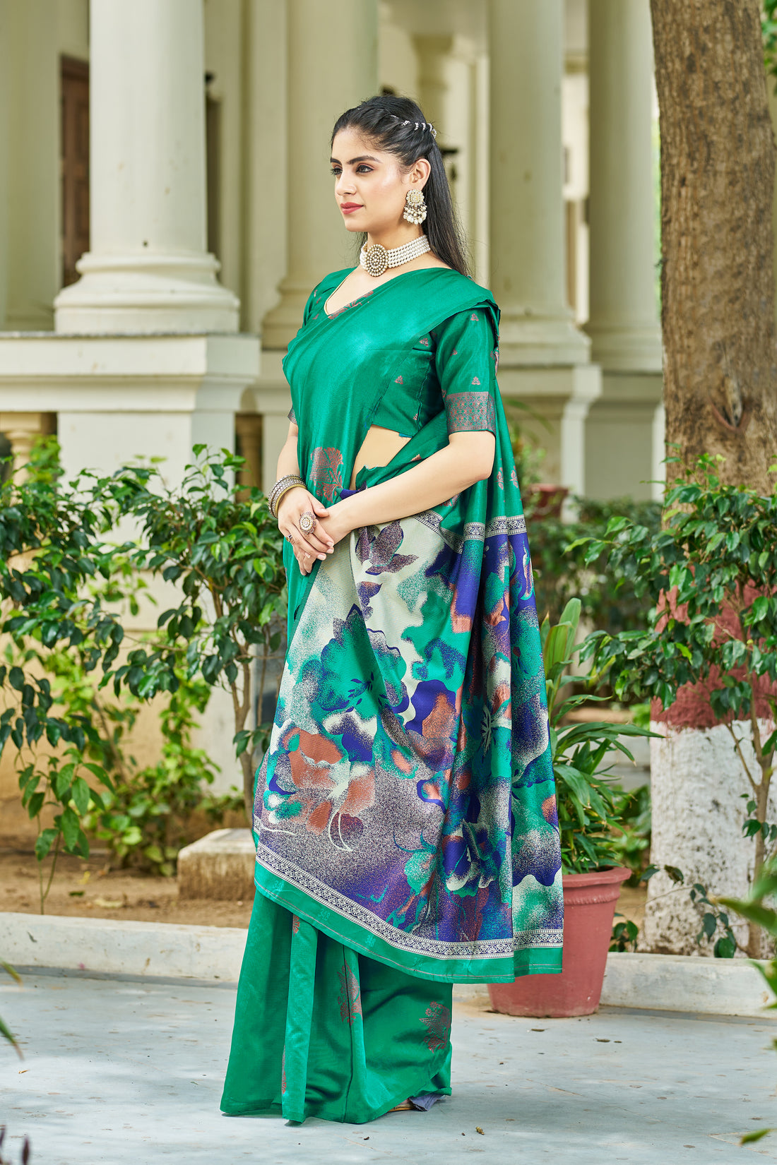 Woven Kanjivaram , Banarasi Jacquard Saree